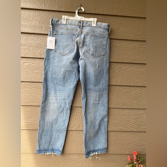 Free Assembly FRAYED PATCHWORK mid rise modern straight men’s size 34x30 - Picture 2 of 16